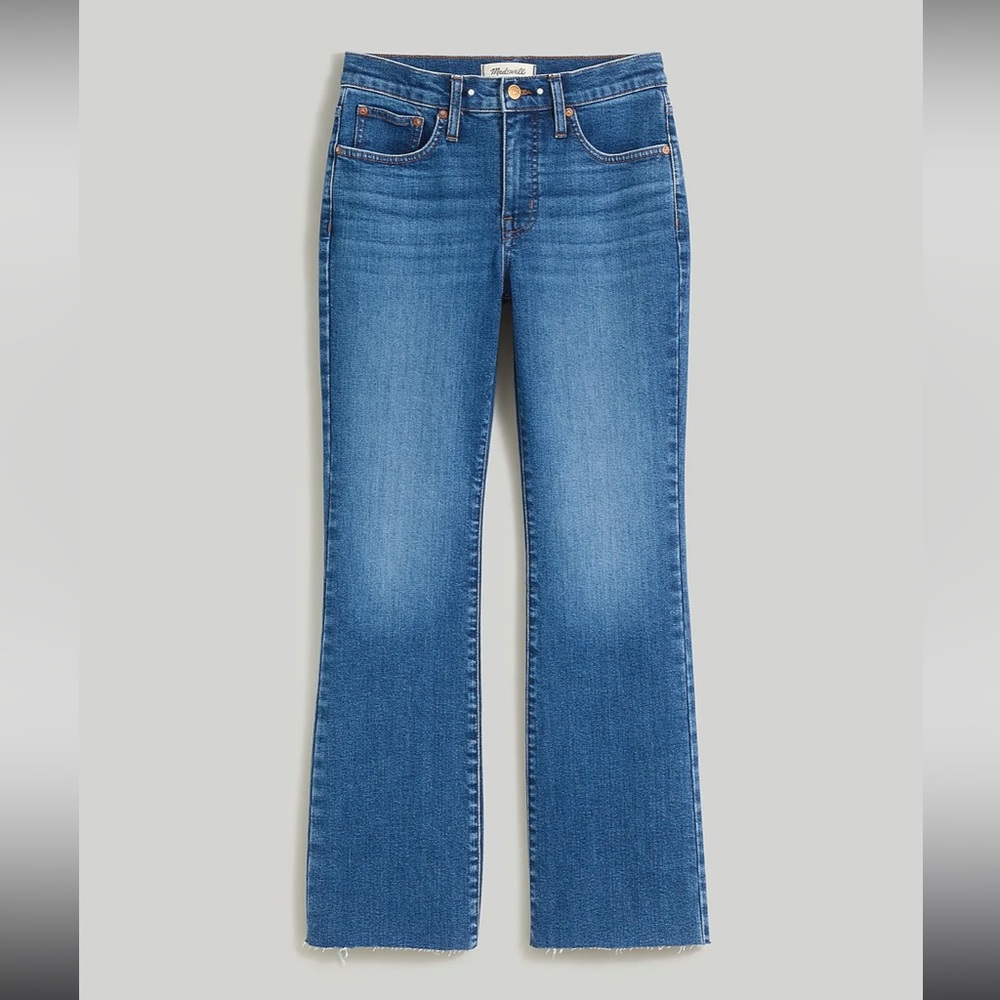 Madewell Kickout Crop Flare Jean, Size 27